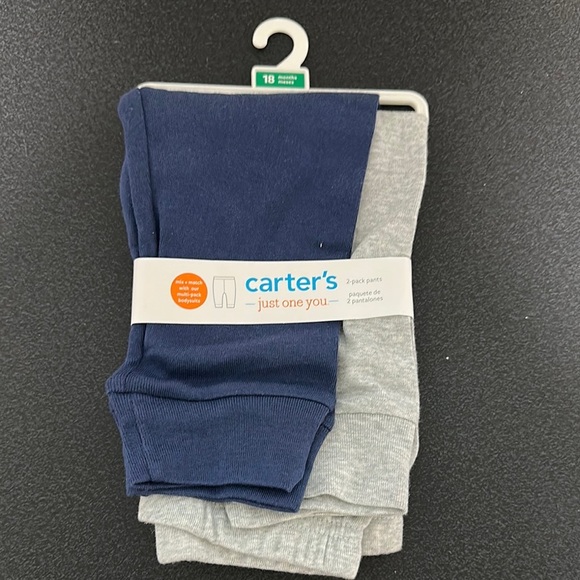 Carter's Kids Navy and Gray Sweatpants 2-Pack - Picture 1 of 1